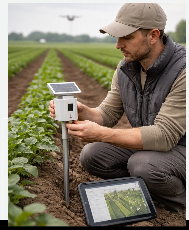 IoT мониторинг сельскохозяйственных полей и контроля в Новоалтайске