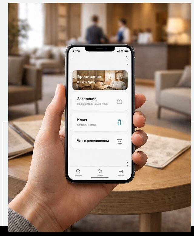 Мобильное приложение для гостей отеля в Новоалтайске, управление сервисом